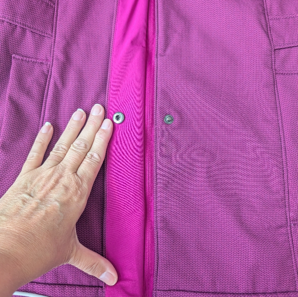 EUC Ladies Champion VentureDry Hooded Fleece Lined Jacket Size Small - Picture 9 of 11
